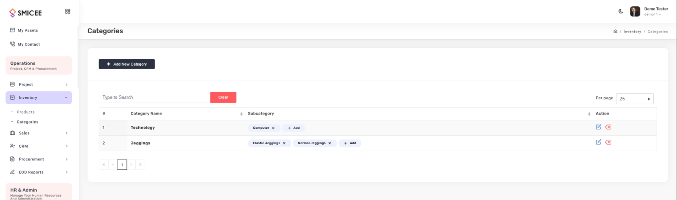 Product categories